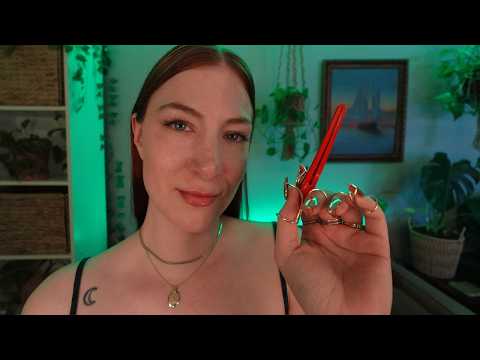 ASMR You Fell Asleep So I'm Pampering You 🌙 Face Touching, Hair Clipping, Layered Sounds