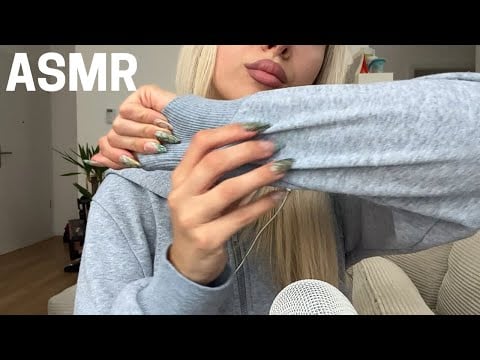 ASMR - tapping & scratching *fabric gym fit*