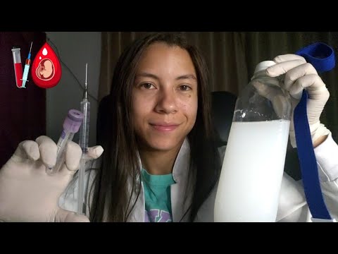 ASMR ROLEPLAY EXAME CURVA GLICÊMICA - Gestante🤰👣