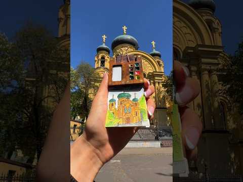 WOW MINIATUROWE malarstwo ASMR Katedra Metropolitalna Św. Marii Magdaleny 🤯😍 #shorts