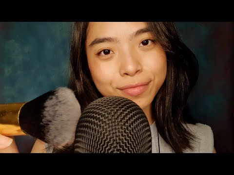 [ASMR] Keeping You Company! Whisper Ramble & Mic Brushing ✧