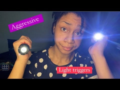 ASMR - Tapping and Chaotic Light Triggers (Brooke)
