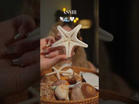 ASMR 🐚🌊🤍☀️ #asmrocean #armrtapping