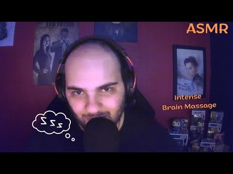 #ASMR - Brain massage INTENSE (Mic Brushing, Inaudible, Mouth Sounds) 😴
