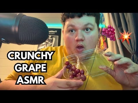 SUPER CRUNCHY Grape Eating ASMR 🍇🤯