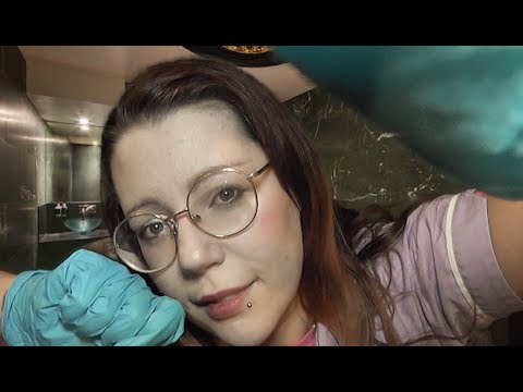 ASMR ROLEPLAY FACE MASSAGE Glove Sounds Face Touching Personal Attention Whispering