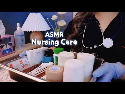 ASMR VIP Room Nursing Care🤍│Gentle Wound Treatment & Meals (Roleplay)