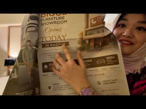 ASMR soft spoken - mom is reading a newspaper for you