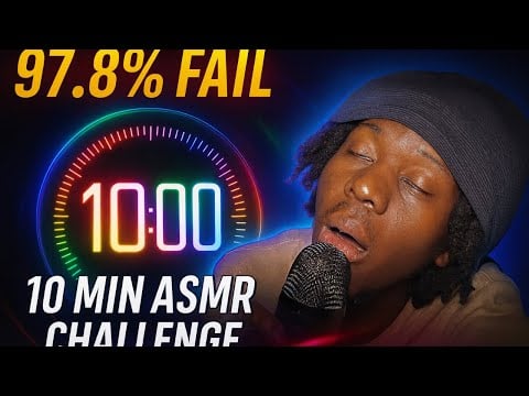 97.8% FAIL This 10 Minute ASMR Challenge (54 Minutes of Tingles)