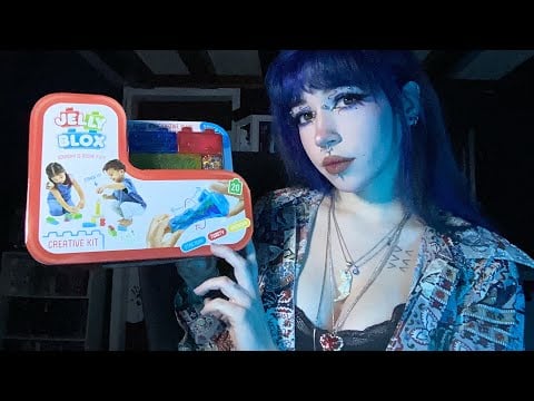 Jelly Blox Sensory Toy ASMR | Sticky Tapping, Squishy Sounds, Whispering