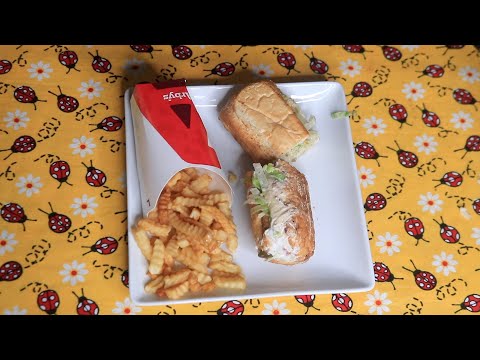 Arby's Large Fries Potbelly Tuna ASMR Eating Sounds