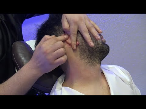 ASMR CHAIR SLEEP MASSAGE +NECK CRACK +ear, back, head, neck, face, shoulder, foot, leg, palm massage