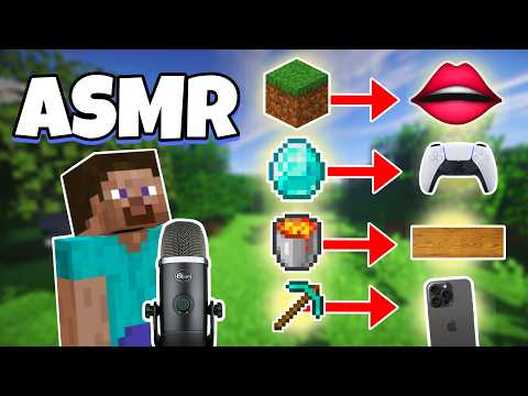 ASMR Français • MINECRAFT MAIS LES SONS DU JEU SONT EN ASMR !😴(super relaxant)