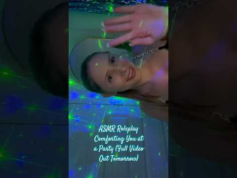 ASMR comforting you at a party RP out tomorrow 🖤 #asmrvideos #asmrsound #shorts #tinglesasmr #asmr