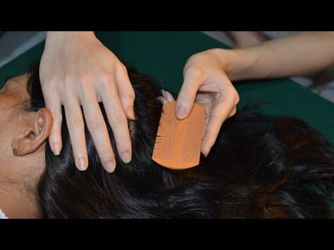ASMR Relaxing Scalp Check - Scalp Scratching, Hair Brushing Real Person Make You Feel Asleep