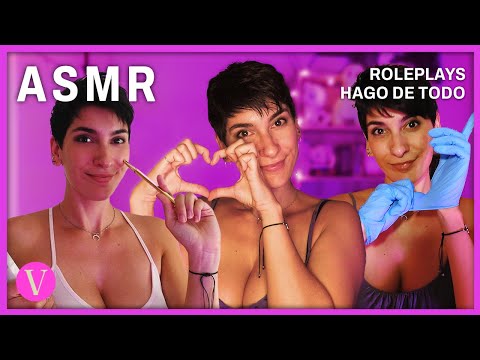 ASMR | ROLEPLAY Hago de todo [amiga, novia, masaje, barberia...] MOUTH SOUNDS+SUSURROS