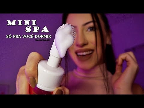 ASMR mini SPA para te fazer DORMIR em MINUTOS (cuidados, atenção pessoal)