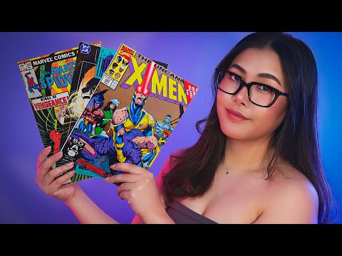 ASMR 📖 Reading Classic Comics ✨ Soft Whispers & Paper Tracing For Sleep 💤