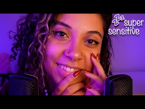 *WET MOUTH SOUNDS* Ear to Ear (sensitive mics, background asmr) ~ ASMR #sleepaid