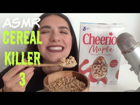 ASMR | New Cereal Mukbang #3 (Cheerios Maple) .:. CozyClouds