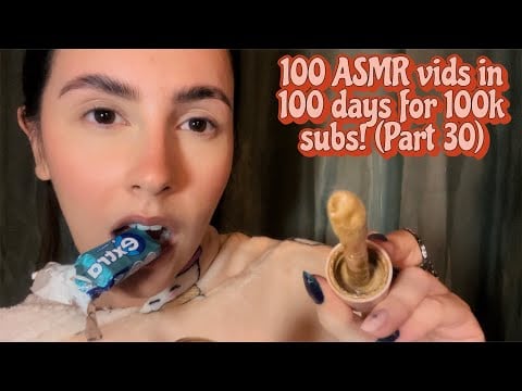 ASMR- Chewing gum while doing your makeup (mouth sounds & personal attention)🍬