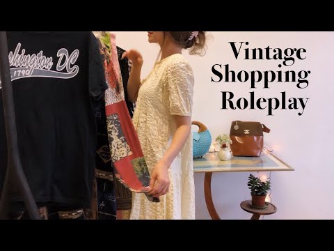 ASMR Vintage Shopping in New York Roleplay 🍎 Showing and Telling 🍎 Soft Spoken  🍎