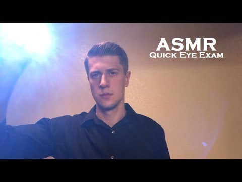ASMR Quick Eye Exam (Brushing and Light Triggers)