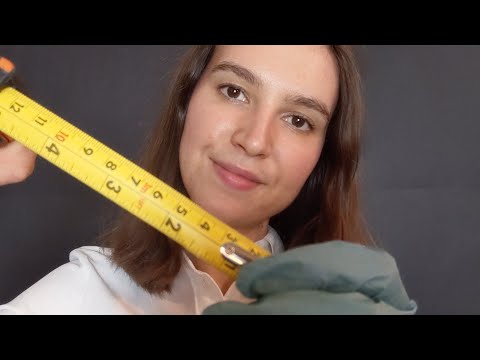 ASMR Whispered Face Examination (Lights, Measuring, Photographing)