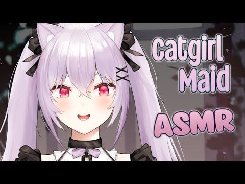 【ASMR】Catgirl maid offers tingly binaural relaxation~ Let yourself relax & sleep meowster ♥