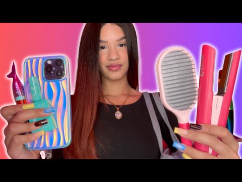 Asmr roleplay español 💅🏻 la popular te arregla (maquillaje, uñas, peinado)