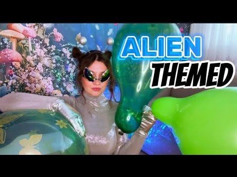 ALIEN THEMED ASMR Balloon Play & Triggers 🛸🛸💥👽 