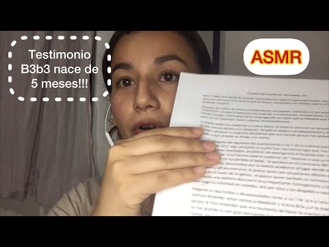 ASMR TESTIMONIO DE UNA SUSCRIPTORA ( Faltó anexar fotos, en mi Instagram estarán)