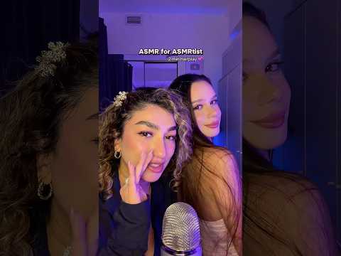 Asmr for ASMRtist 🥰 with @leedahASMR  💕 relaxing hairplay & tingles collab! #asmr #sleep #hair