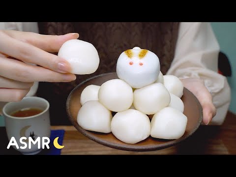 [囁き声-ASMR] 月見団子の咀嚼音🍡十三夜🌕🐇🌾 Eating Sounds, Whispering