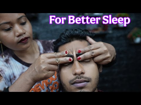 Ease Tension & Anxiety: ASMR Head Massage With Tapping & Scratching | ASMR Therapy By Lady Barber