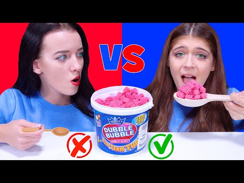 ASMR Big VS Small Spoon Food Challenge by LILIBU