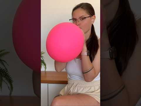 Blowing Giant Pink Balloon #asmr #balloon #giant #pink