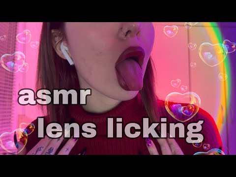 ASMR LENS LICKING THAT WILL MELT YOUR BRAIN