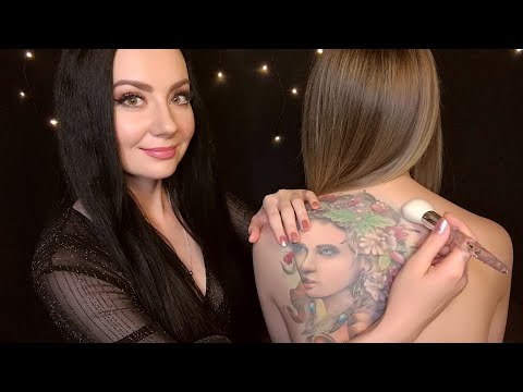 ASMR ✨Relaxing Back Massage with Tracing, Brushing and Oil