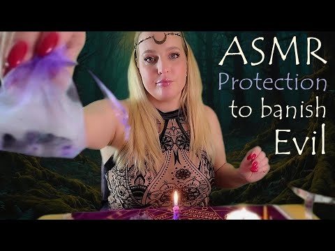 ASMR Reiki | Protection Prayer Spell to Banish Evil, Hexes, Curses & Bad Luck | Halloween Special