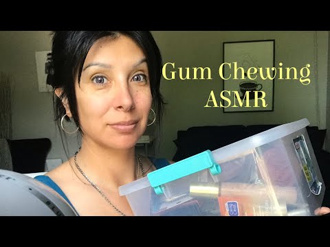 Gum Chewing ASMR | Makeup Collection Sorting 💚