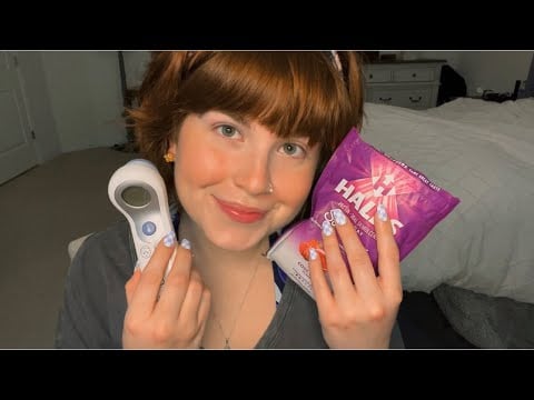 ASMR Personal Attention while you are Sick 🤧🤒(brushing, whispering, mouth sounds)