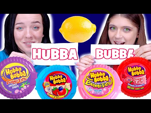 ASMR Hubba Bubba Food Challenges | Race, Sour Food, Mukbang