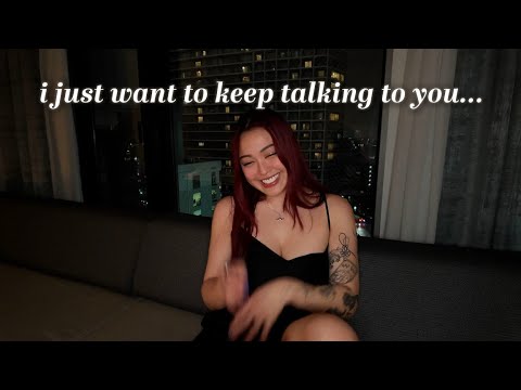 ASMR we should sleep but can we keep talking? (flirty)