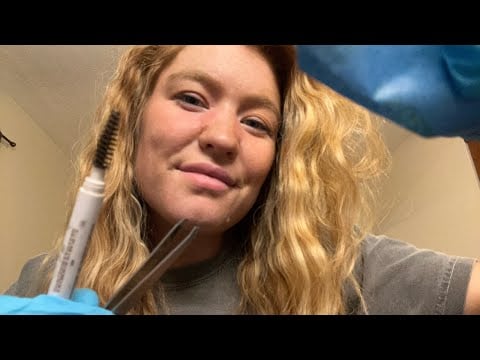 ASMR BROW ROLE PLAY ✨🤍