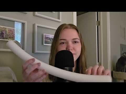 asmr with long nails | mic scratching, nail tapping, whispering