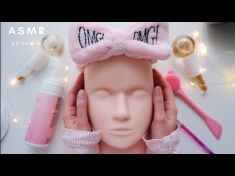 ASMR SUOMI - SPA hoito | kauneushoitola | ASMR spa skincare on mannequin roleplay