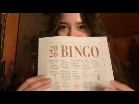 ASMR my 2026 bingo card | get to know me (lofi)