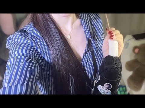 Cute Girl ASMR | Gentle Microphone Tapping & Stroking