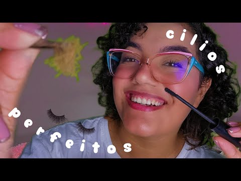 ASMR FAZENDO SUA EXTENSÃO DE CÍLIOS 💕🤩